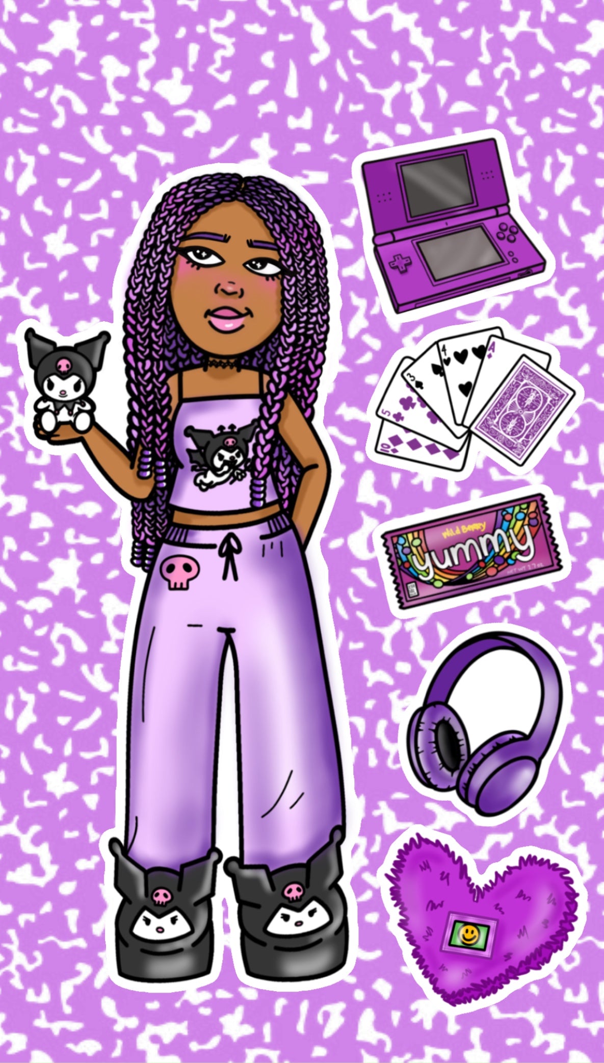 Naomi Sleepover Sticker Sheet