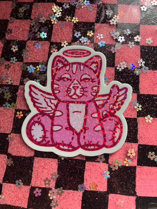 Fallen Angelz Cat Vinyl Sticker