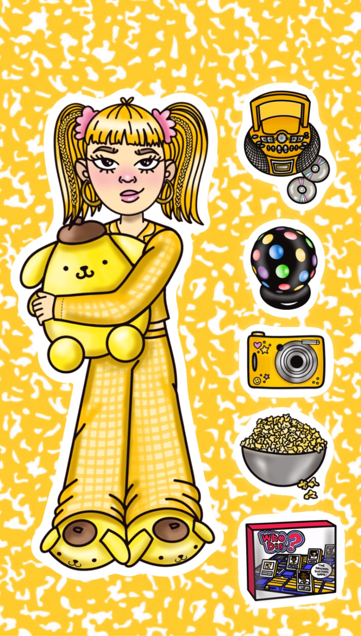 Phoebe Sleepover Sticker Sheet